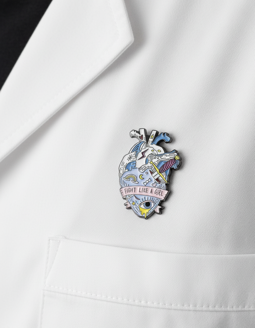 Fight Like A Girl Brooch