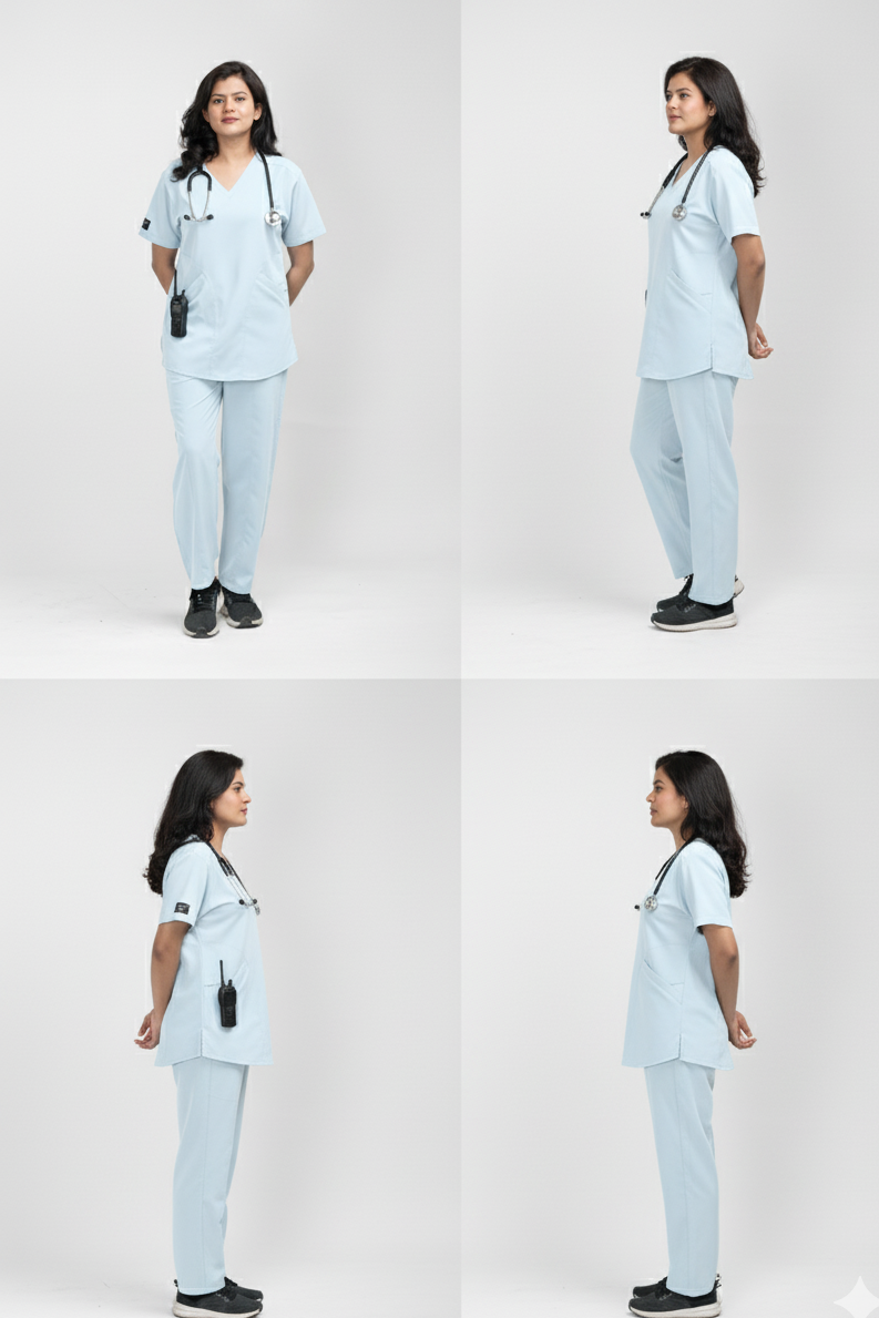 GlacierBlue Straight Pant Srubs