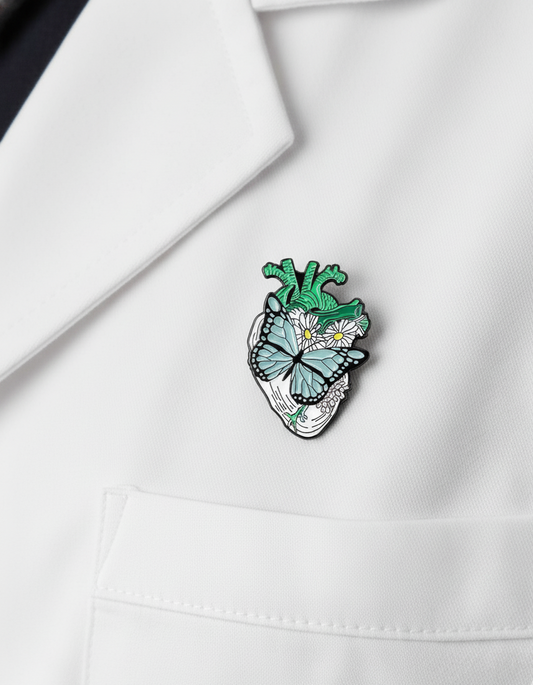 Heart Butterfly Brooch