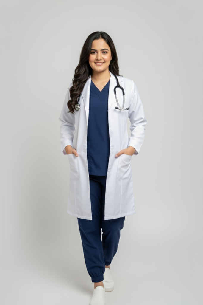 Female Slim Fit Lab Coat