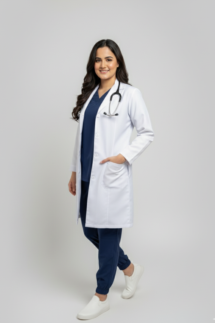 Female Slim Fit Lab Coat