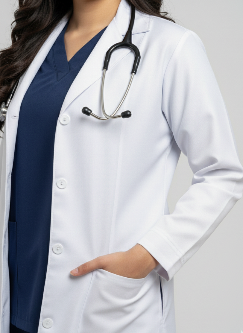 Female Slim Fit Lab Coat